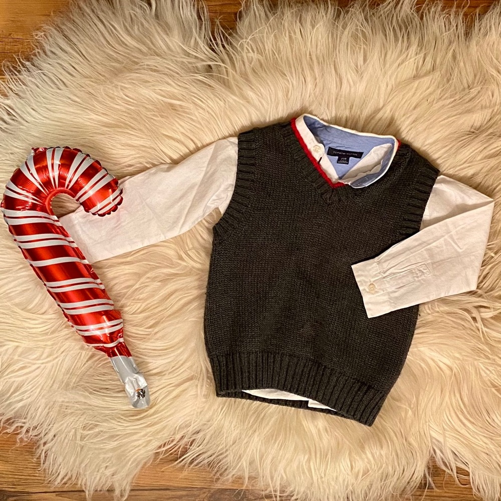 Tommy Hilfiger/GAP Shirt & Vest Set (2T/3T) ❤️